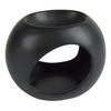 DUFTKAMIN Teelicht/Wachs 11/13 cm - Schwarz, Keramik (9/11/13cm) - Homea