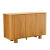SIDEBOARD 120 cm, schwarzes Holz - Beige, Holz (40/75/120cm) - Oviala