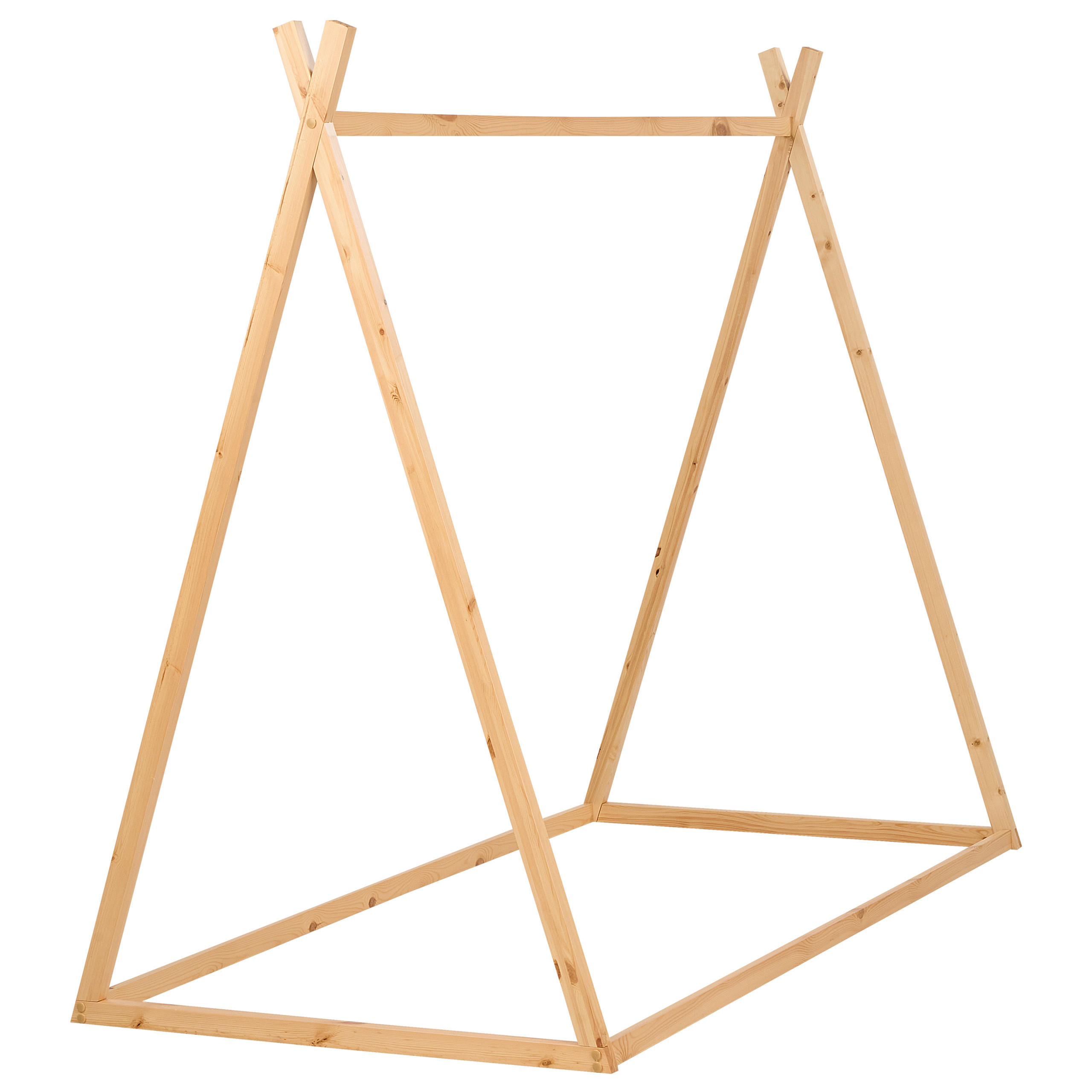KINDERBETT Heller Holzfarbton 90-200 cm Saurat - Eschefarben, Holz (90/200cm) - Beliani
