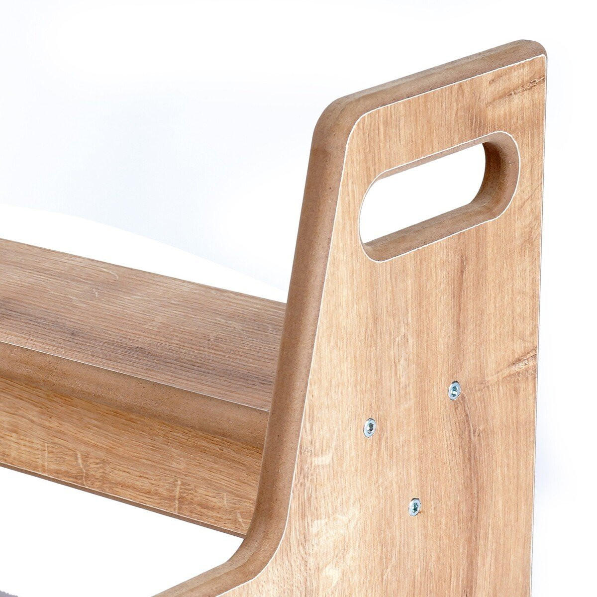 KINDERTRITT mit eichenoptik 34/43,5/36 cm - Eichefarben, Holzwerkstoff (34/36/43.5cm) - Calicosy