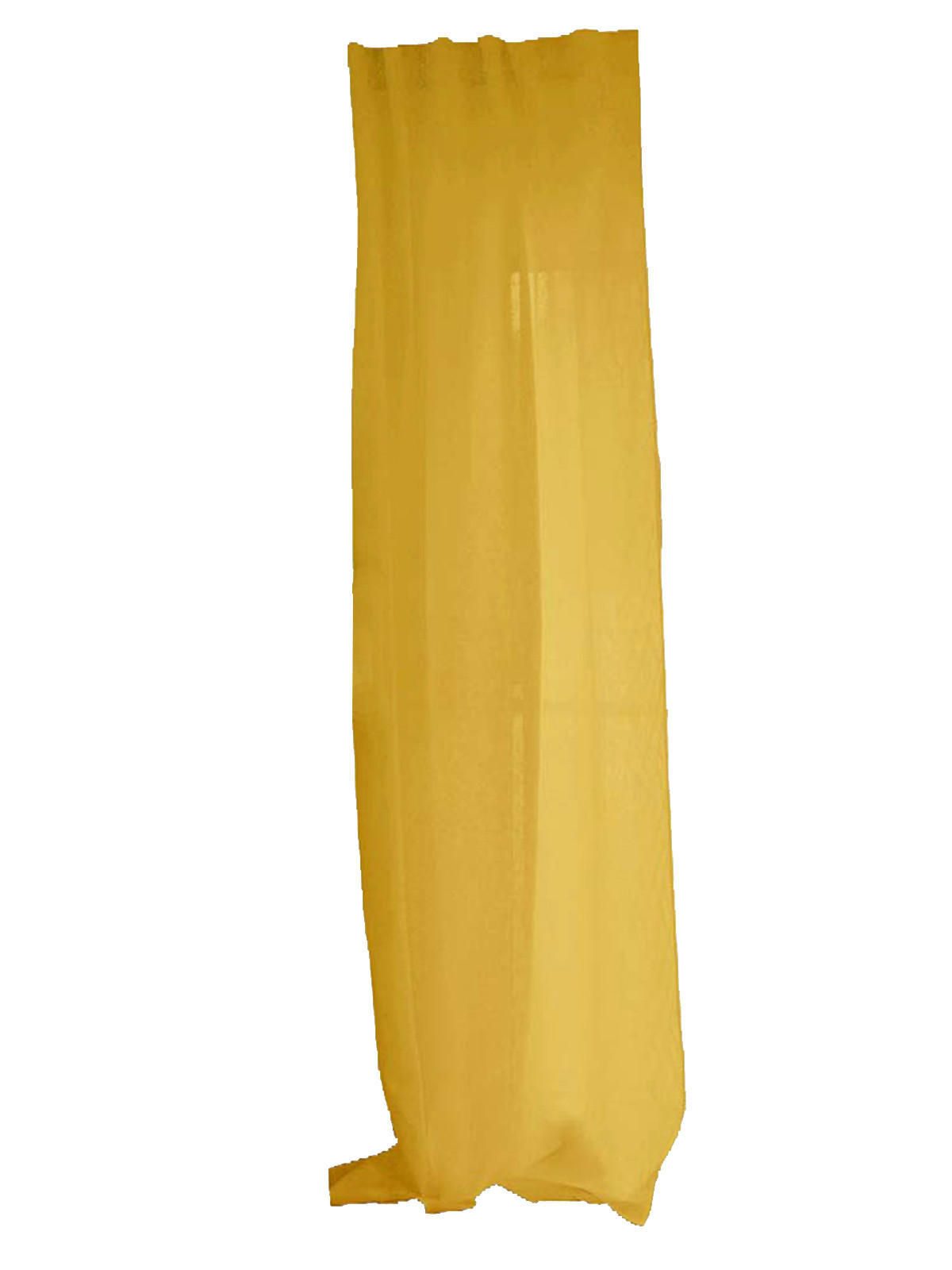 SCHLAUFENVORHANG reines Leinen mit verdeckten Schlaufen zitronen-gelb 135/245 cm - Gelb, Naturmaterialien (135/255cm) - beties Heimtextil
