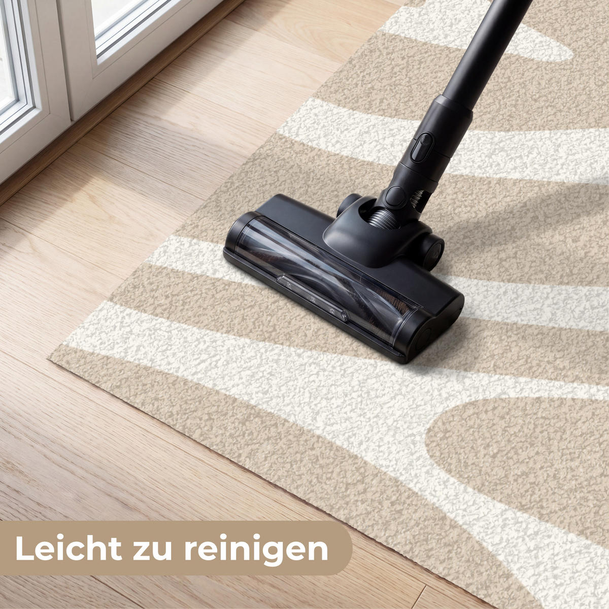 FUSSMATTE Zebramuster - Beige - Weiß - Tiermuster Schmutzfänger 180x120 cm - Beige, Kunststoff (180/120cm) - MuchoWow