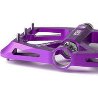FAHRRADPEDALE Rennrad Aluminium Ultraleicht Antirutsch Violett - Violett, Metall (11/1.5/12.1cm)