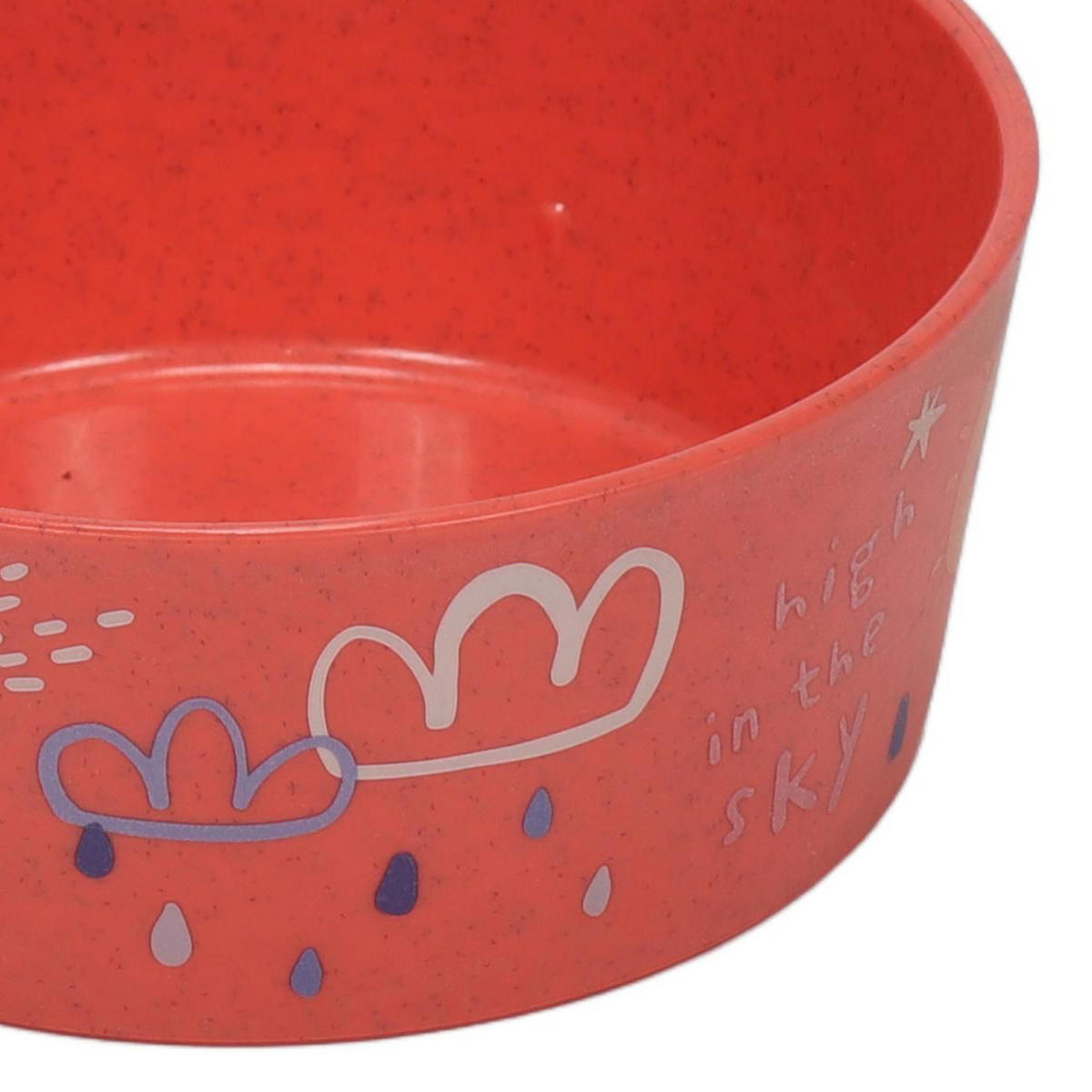 KINDERSCHALE Dreams Organic red 400 ml 12,3/12,3/5 cm - Rot, Kunststoff (12.3/5/12.3cm) - KOZIOL