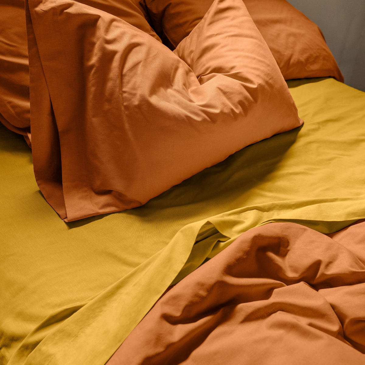 BETTBEZUG basic 220x220 cm (komfortgrösse) terrakota - Terra cotta, Textil (220/220cm) - Happy Friday