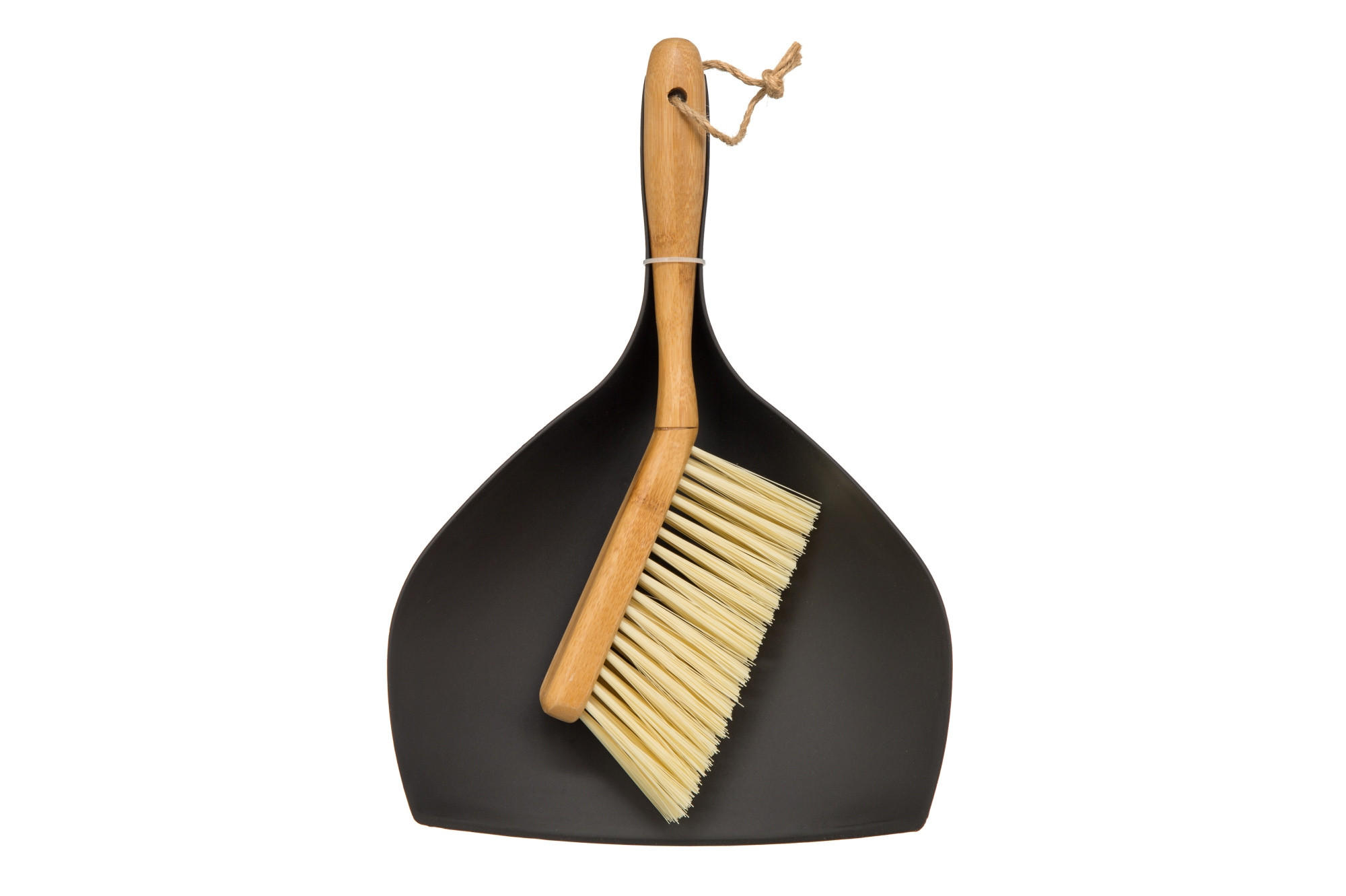 KRÜMELFEGER-SET mit Kehrschaufel - Beige, Naturmaterialien (25/7.5/36cm)