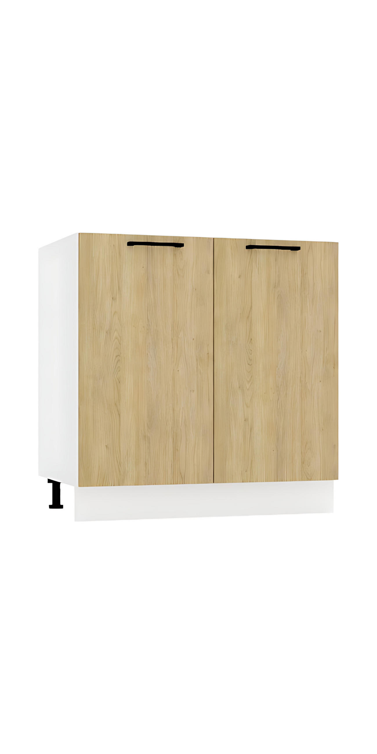 SPÜLENUNTERSCHRANK D80ZL P/L - Dnoria - Praktische Küchenlösung - Eiche Artisan, Holz/Metall (80/82/52.4cm) - ROYAL24_MARKT