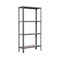 WOHNREGAL LIVING KOALA METAL mit 4 Fachböden | HxBxT 160x80x30cm | Fachlast 150kg | Anthrazit/Dunkelgrau - Anthrazit, Metall (80/160/30cm) - PROREGAL