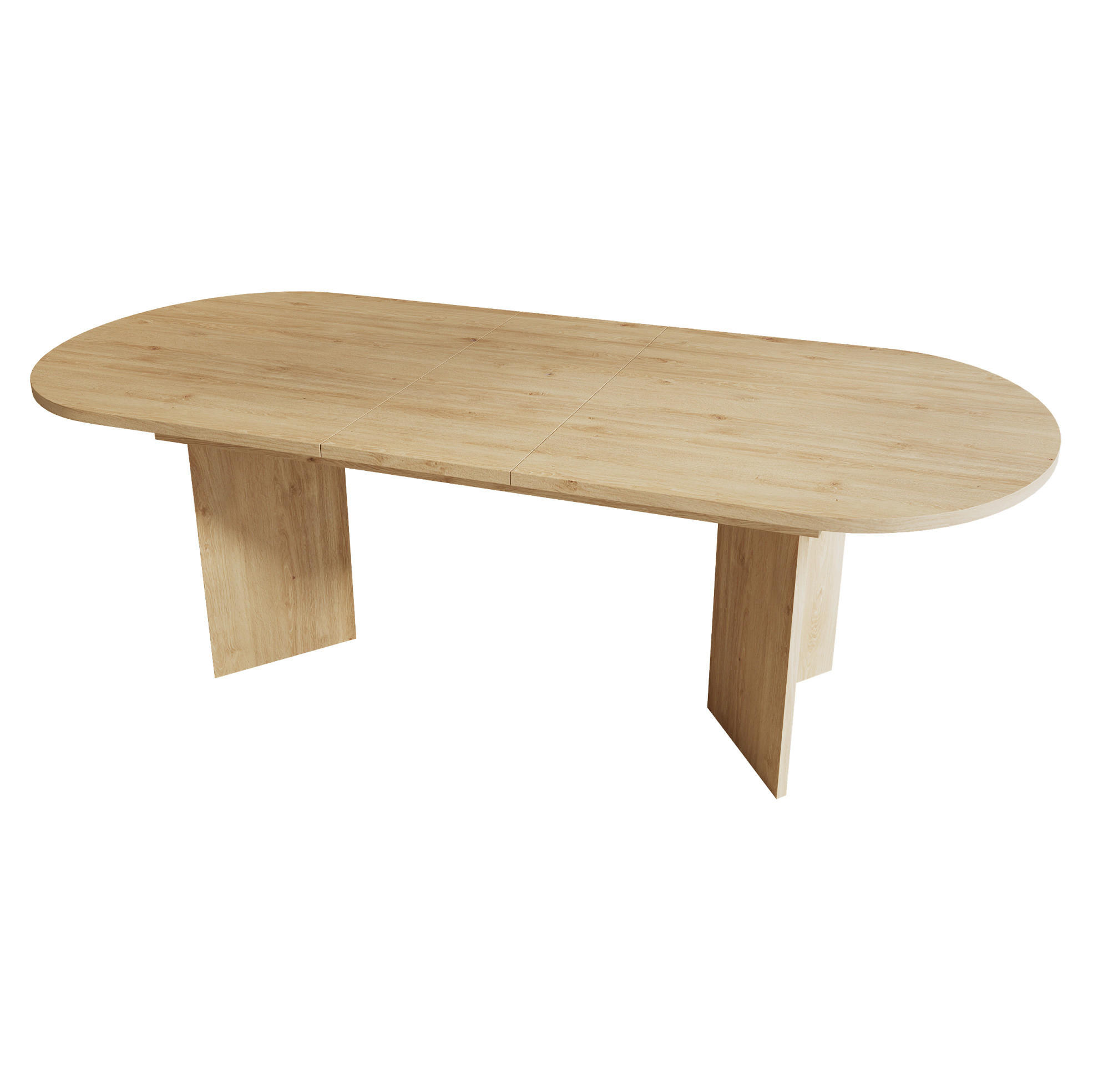 AUSZIEHTISCH 160/90 cm in Eichefarben, ausziehbar auf 200 cm - Eichefarben, Holzwerkstoff (200/90/75cm) - BEAOK