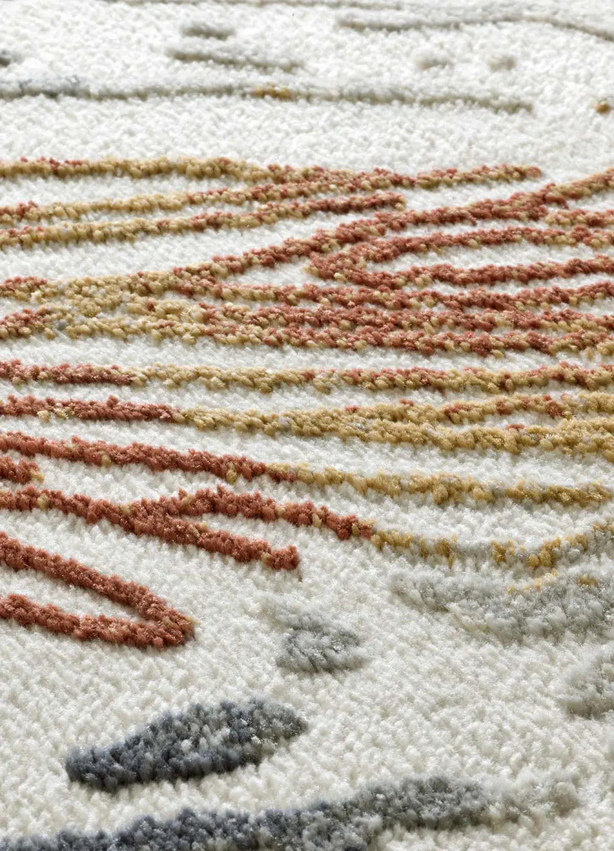 KURZFLORTEPPICH Creme / Mehrfarbig Amara 160/230 cm - Multicolor/Creme, Naturmaterialien/Textil (160/230cm) - Atticgo