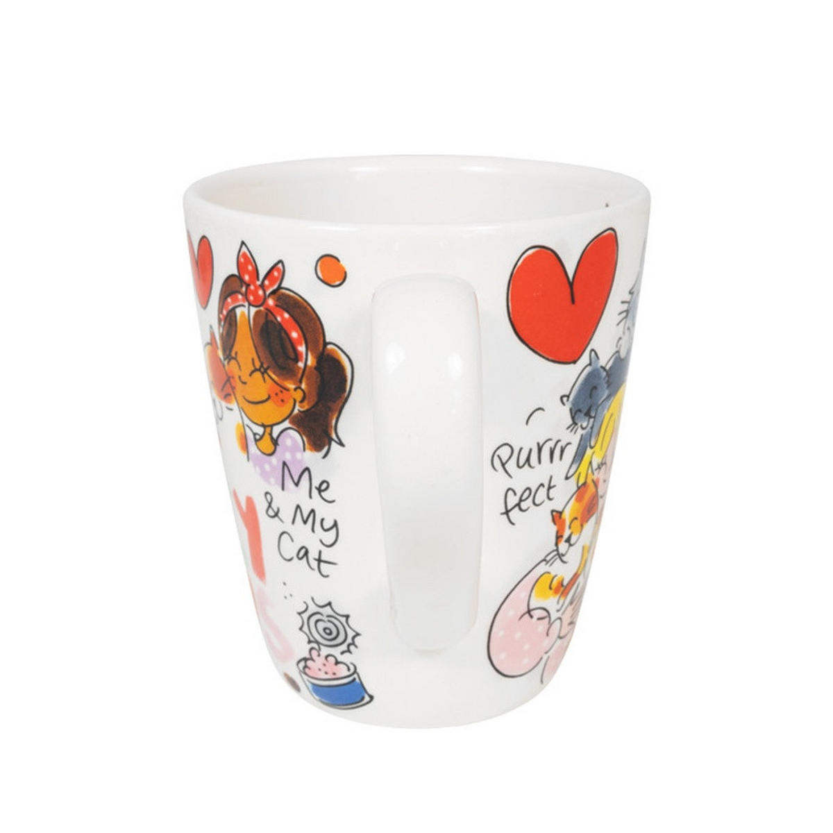 BECHER Katze in Bunt - 350 ml - Multicolor, Keramik (0.35L) - Blond Amsterdam