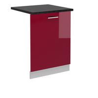 ČELNÍ PANEL MYČKY R-Line Červená vysoký lesk - bílá/bordeaux, kompozitní dřevo (60/81.8/1.6cm) - Vicco