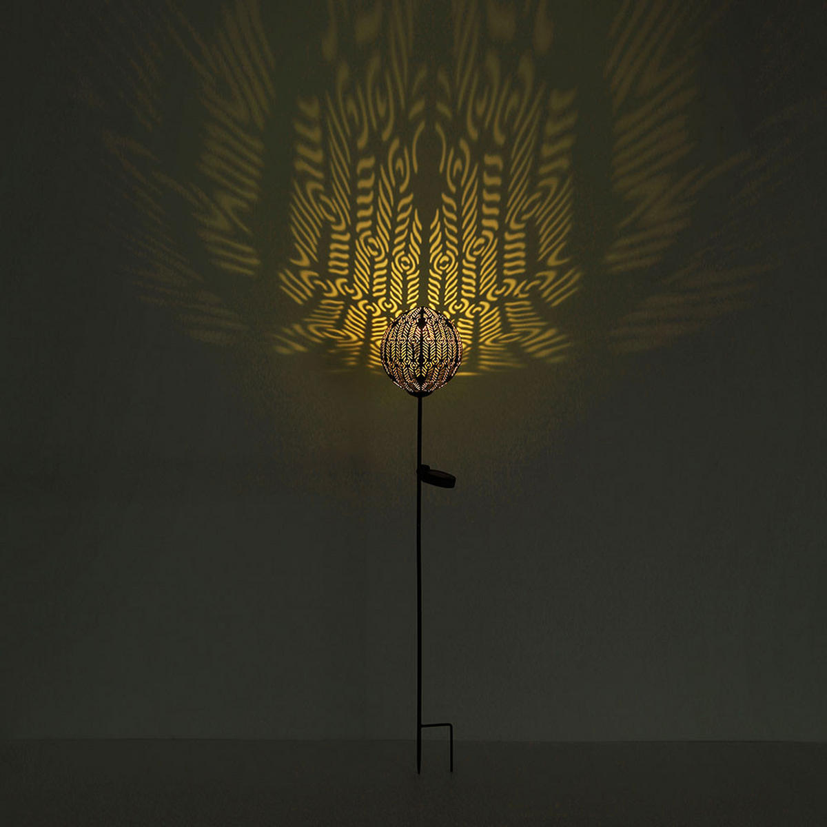 LED WEGELEUCHTE Metall Kupferfarben 2er Set - Kupferfarben, Metall (15.5/15.5/90cm) - Globo Lighting