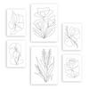 POSTER Set Mit 6 Angenehmes Lule In Blume Zusammenfassung Ästhetische Dekorative Gemälde Für Ihr Wohnzimmer, Schlafzimmer, Zuhause A3 & A4 Rahmenlos - Klar, Papier (29/3cm) - Nacnic