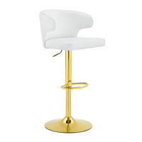 BARHOCKER DE-36724 2er-Set höhenverstellbar mit 360°-Drehung Weiß - Weiß, Metall (45/110/49.7cm) - ComfortXL