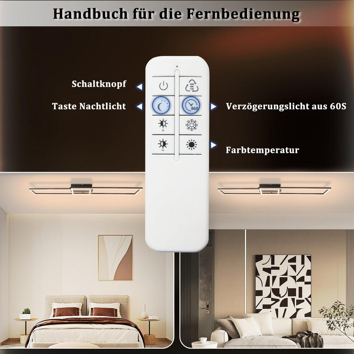 LED-DECKENLEUCHTE Maberry 17.2/95/5cm - Schwarz, Metall (95/17.2/5cm) - Nettlife