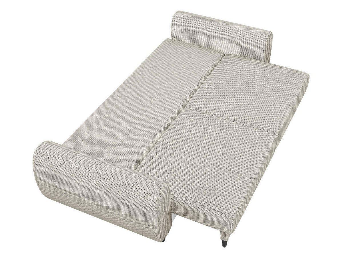 SCHLAFSOFA Sonia - Dunkelgrau/Schwarz, Holz/Textil (251/76/95cm) - MIRJAN24