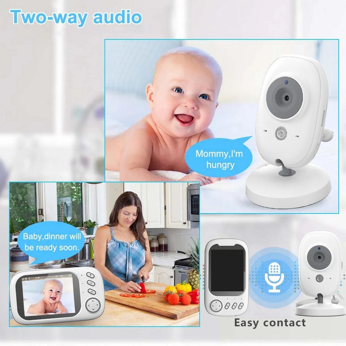 BABYPHONE, EU-Stecker - Weiß, Kunststoff - Authentics