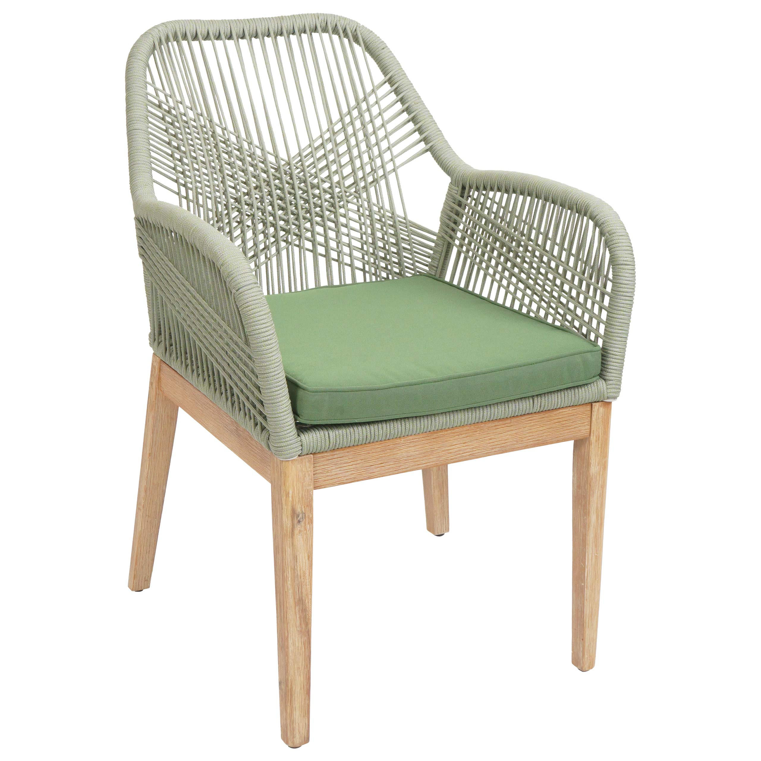 GARTENSTUHL H56B Grün, Grün - Grün, Holz (58/85/59cm) - MCW