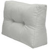 PALETTENKISSEN Eco Elements Seite 60/40/20 cm Hellgrau - Hellgrau, Textil (40/20/60cm) - Beautissu 