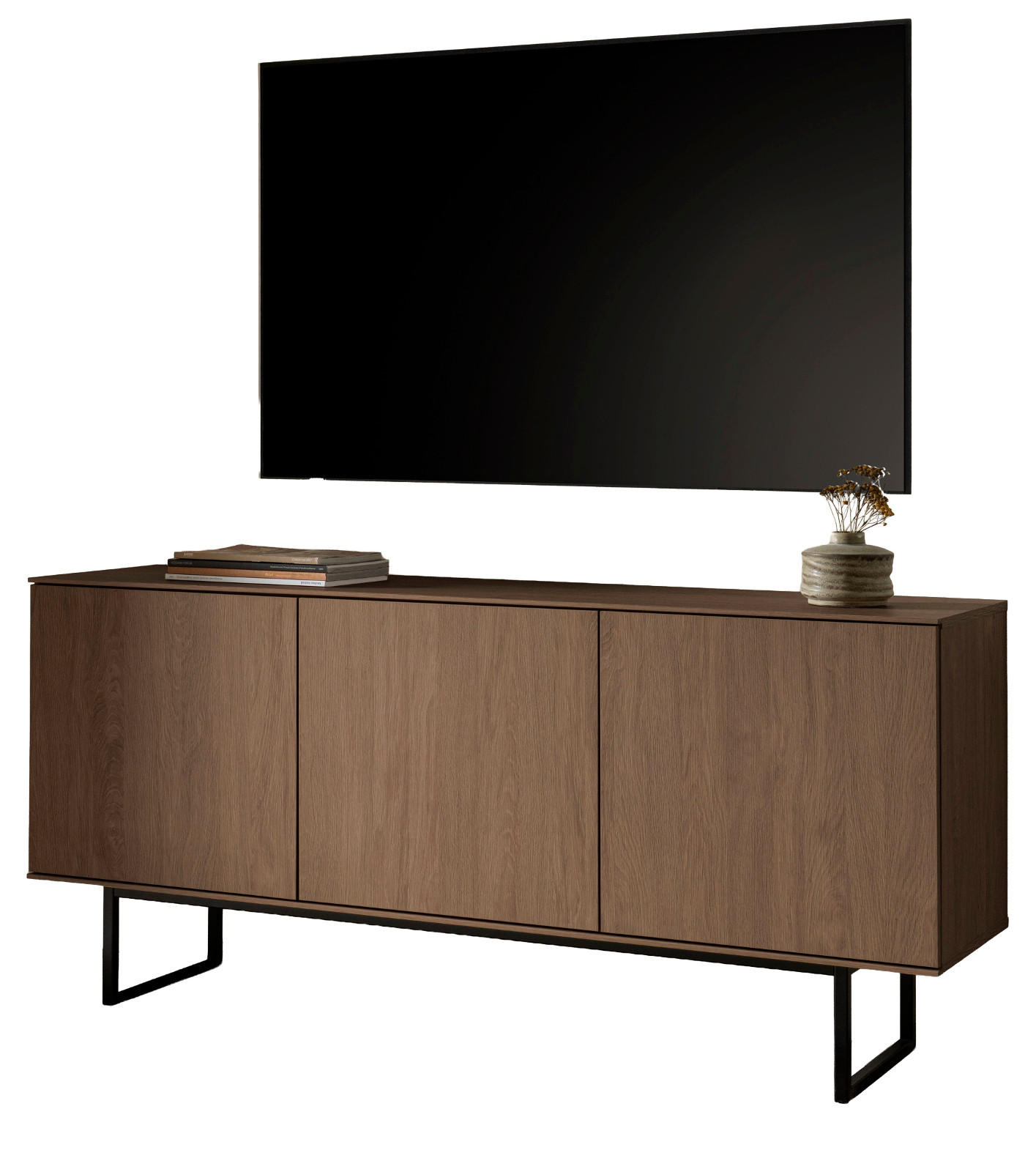 Furn.Design Tv-Lowboard Nussbaum 150x70x40 cm