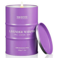 DUFTKERZE Lavendel Whisper 320g langanhaltend - Flieder, Glas (12cm)