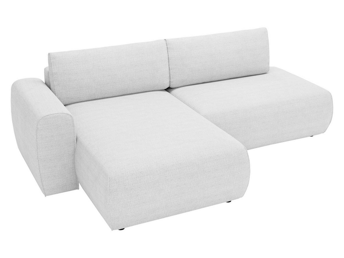 ECKSOFA Mila - Hellgrau/Schwarz, Holzwerkstoff/Kunststoff (256/164cm) - MIRJAN24