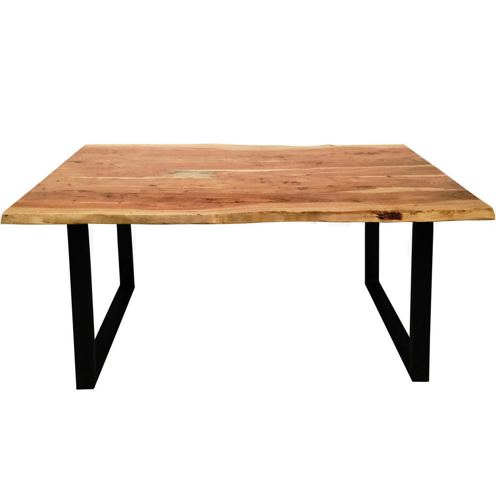 Thumbnail - SAM Esstisch, Beige, Holz, Echtholz,Akazie, Rechteckig,Quadratisch, U-Form, 200x77x100 cm, Esszimmer, Tische, Esstische