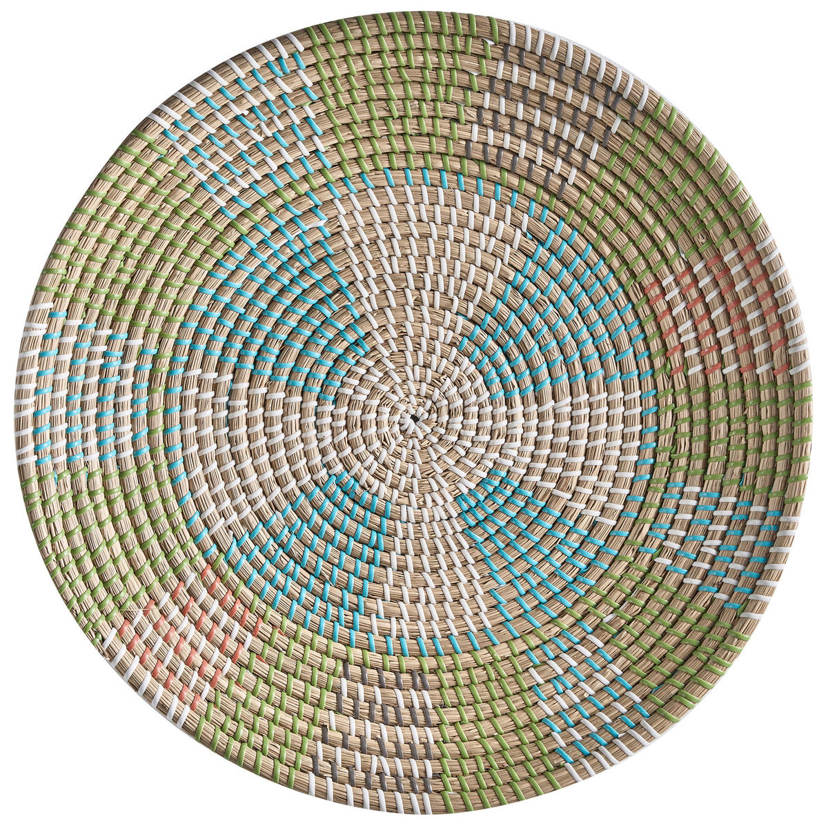 WANDDEKORATION Seegras bunt Sonla - Multicolor, Naturmaterialien (45/45/7cm) - Beliani