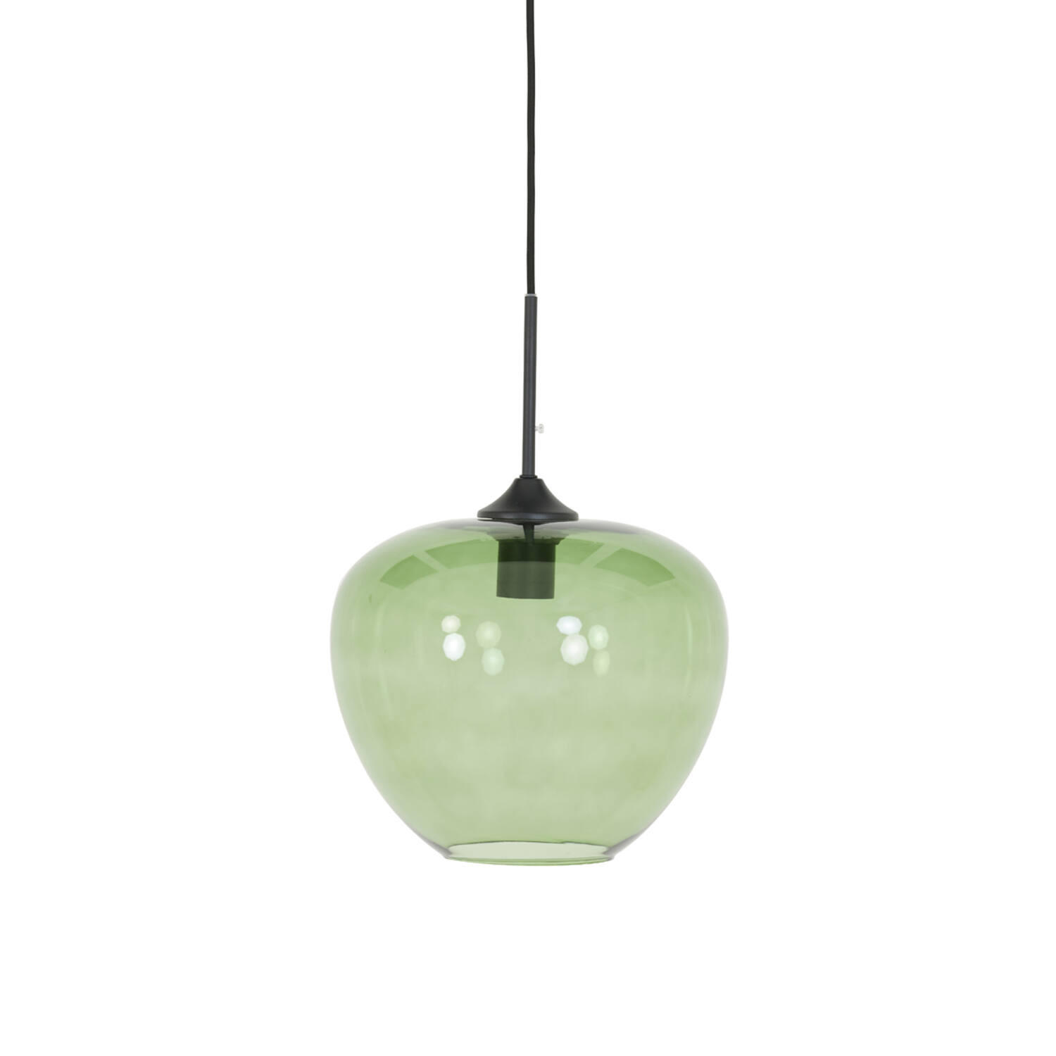 HÄNGELAMPE - Grün - 30/30/25 cm - Grün, Glas (30/30/25cm) - Light & Living