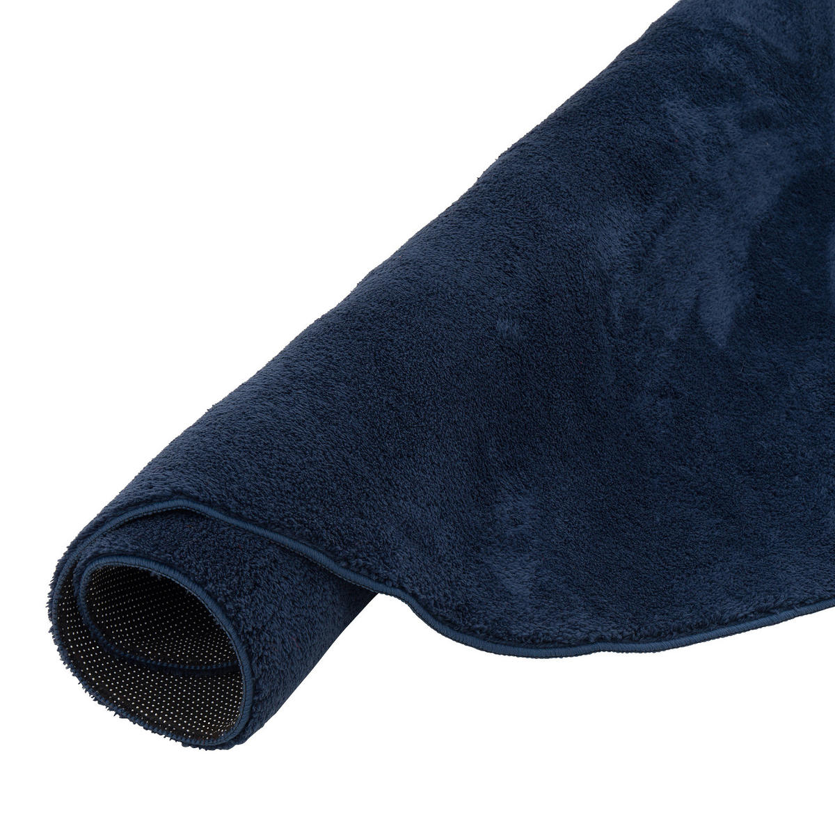 FELLTEPPICH SUPER SOFT PEARL RUND - Dunkelblau, Textil (160/160cm) - Pergamon