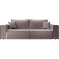 3-SITZER SCHLAFSOFA Farese Cuero Dunkelbeige, Kunstleder - Schwarz/Cappuccino, Kunststoff/Textil (257/86/102cm) - Selsey