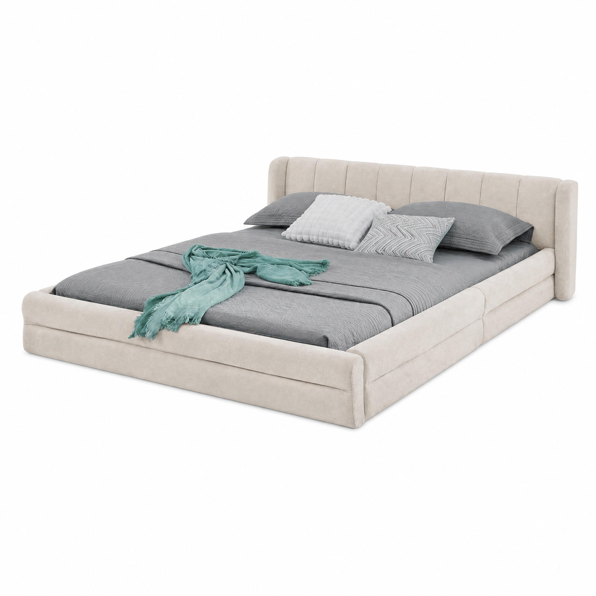 Beauniv Bett Beige 140x200 cm