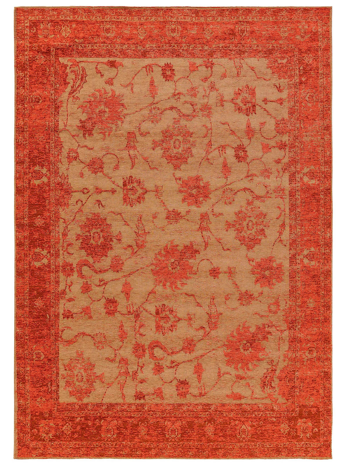 FLACHGEWEBETEPPICH Frencie Rot 160x235 cm - Rot, Textil (160/235cm) - benuta Nest