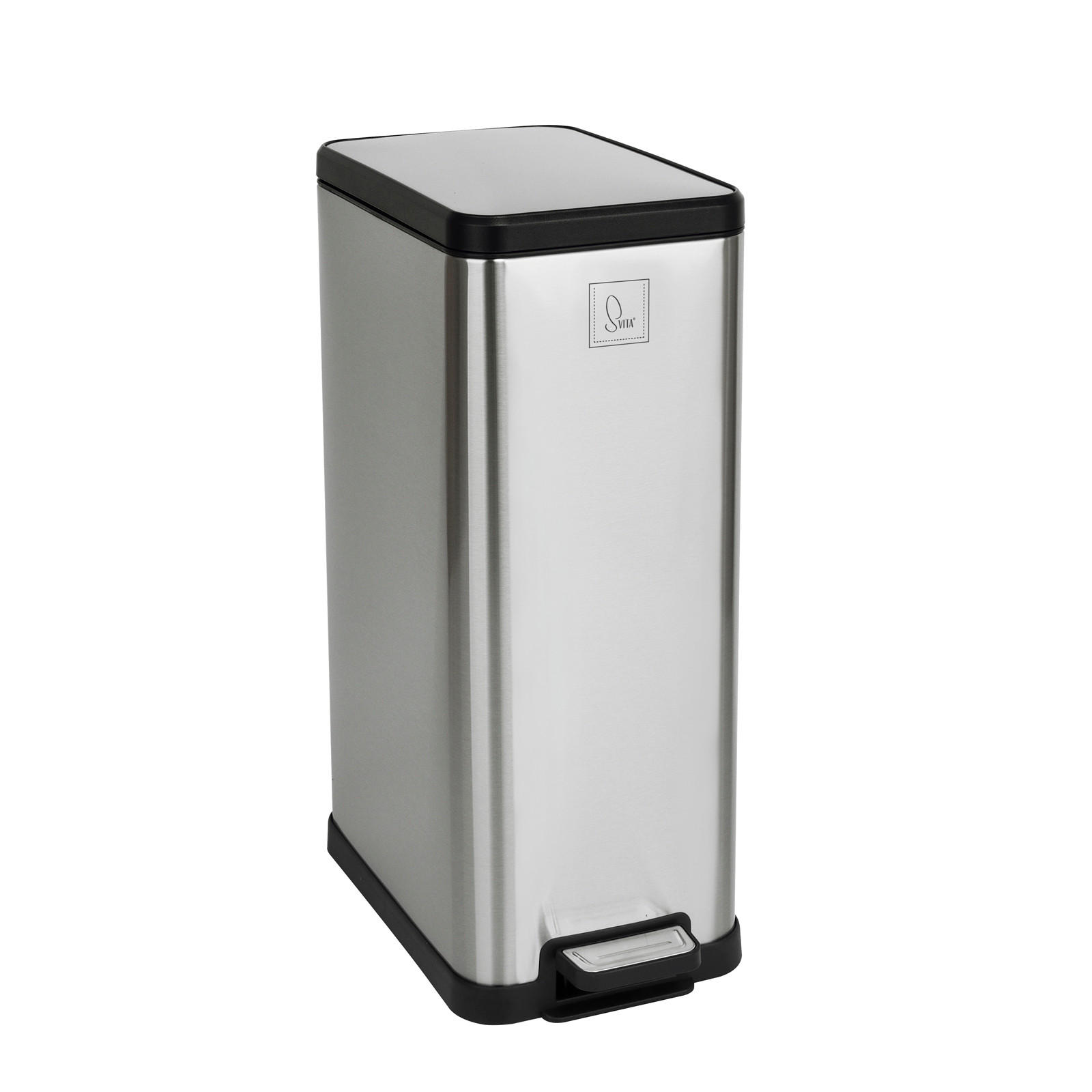 MÜLLEIMER STM18 18L Silber - Silberfarben, Metall (20/53.5/36cm) - SVITA