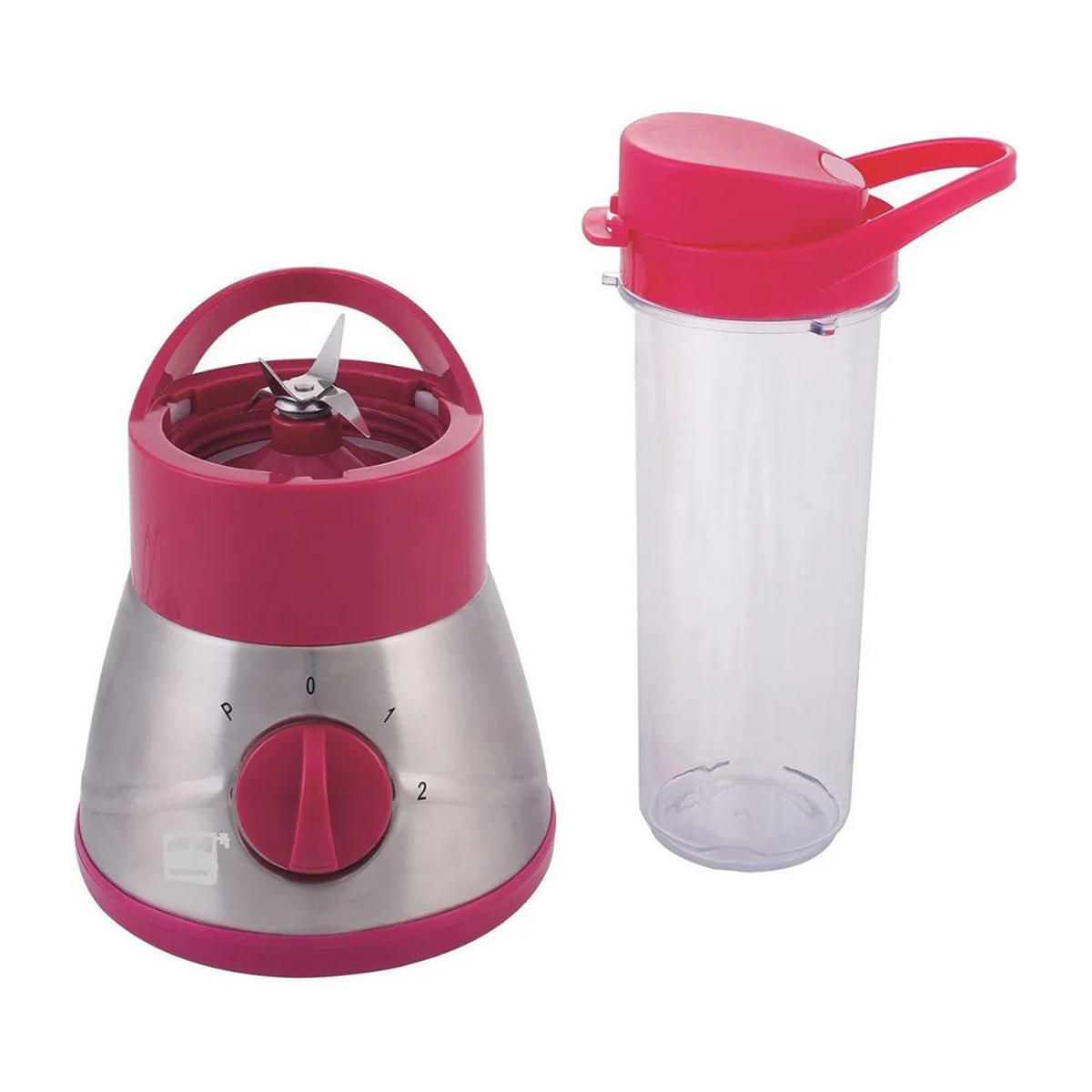 SMOOTHIE MAKER BL 7591 Pink 400W ToGo Mixer - Pink, Glas/Kunststoff (25/25/25cm) - Mia