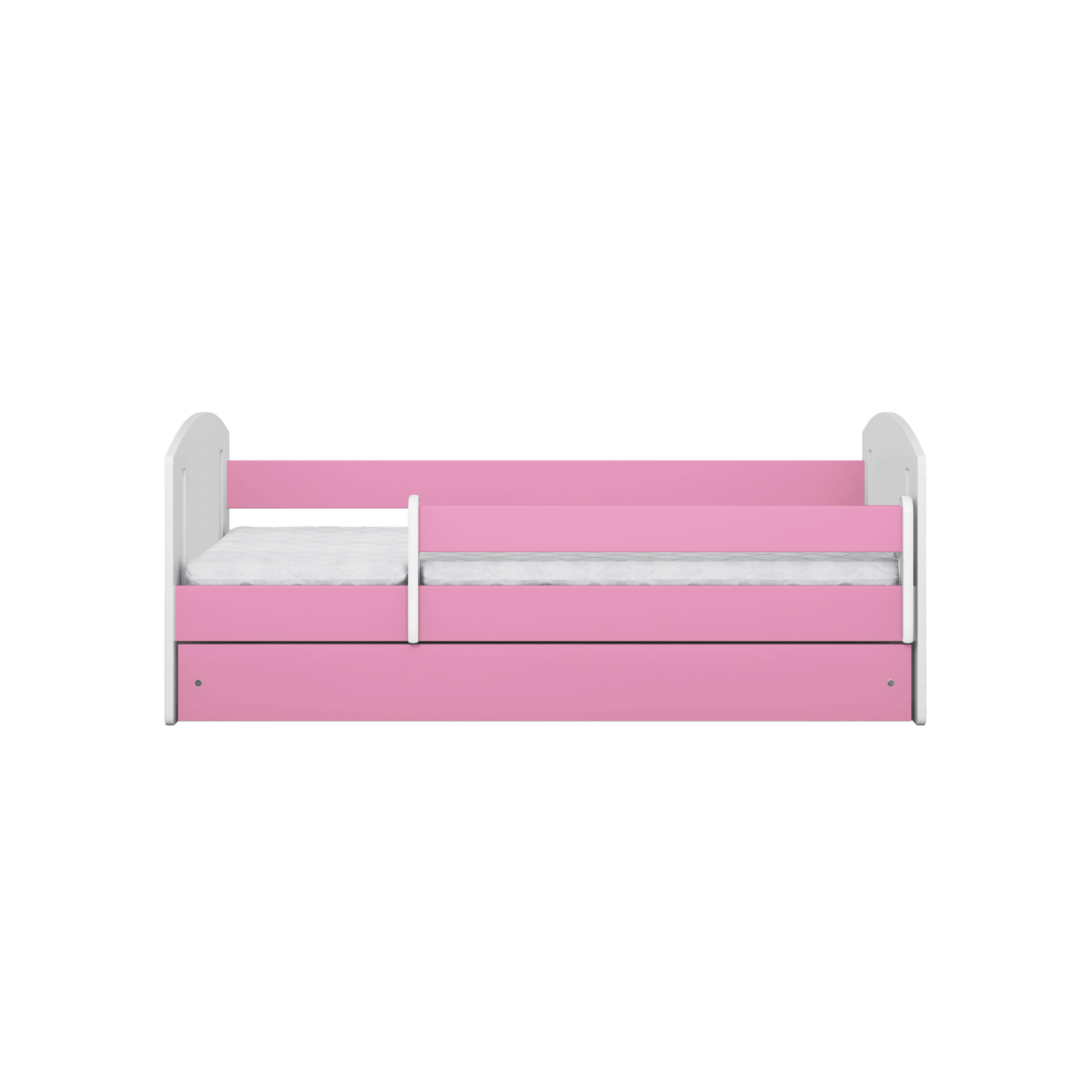 KINDERBETT CLASSIC II mit Schublade ohne Matratze 90/65/164 - Rosa, Holzwerkstoff (80/160cm) - RAUMHIRSCH FURNITURE