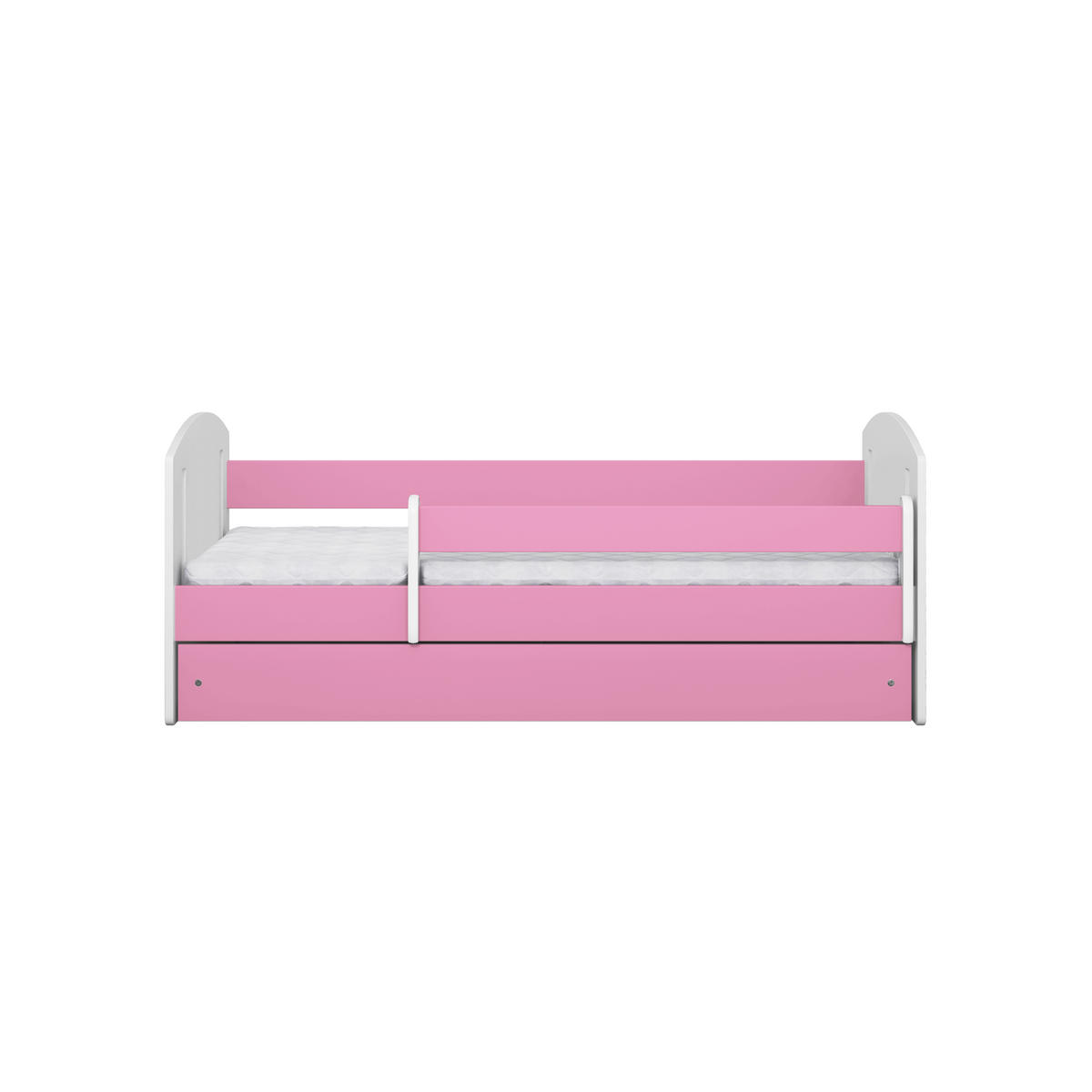 KINDERBETT CLASSIC II mit Schublade ohne Matratze 90/65/164 - Rosa, Holzwerkstoff (80/160cm) - RAUMHIRSCH FURNITURE