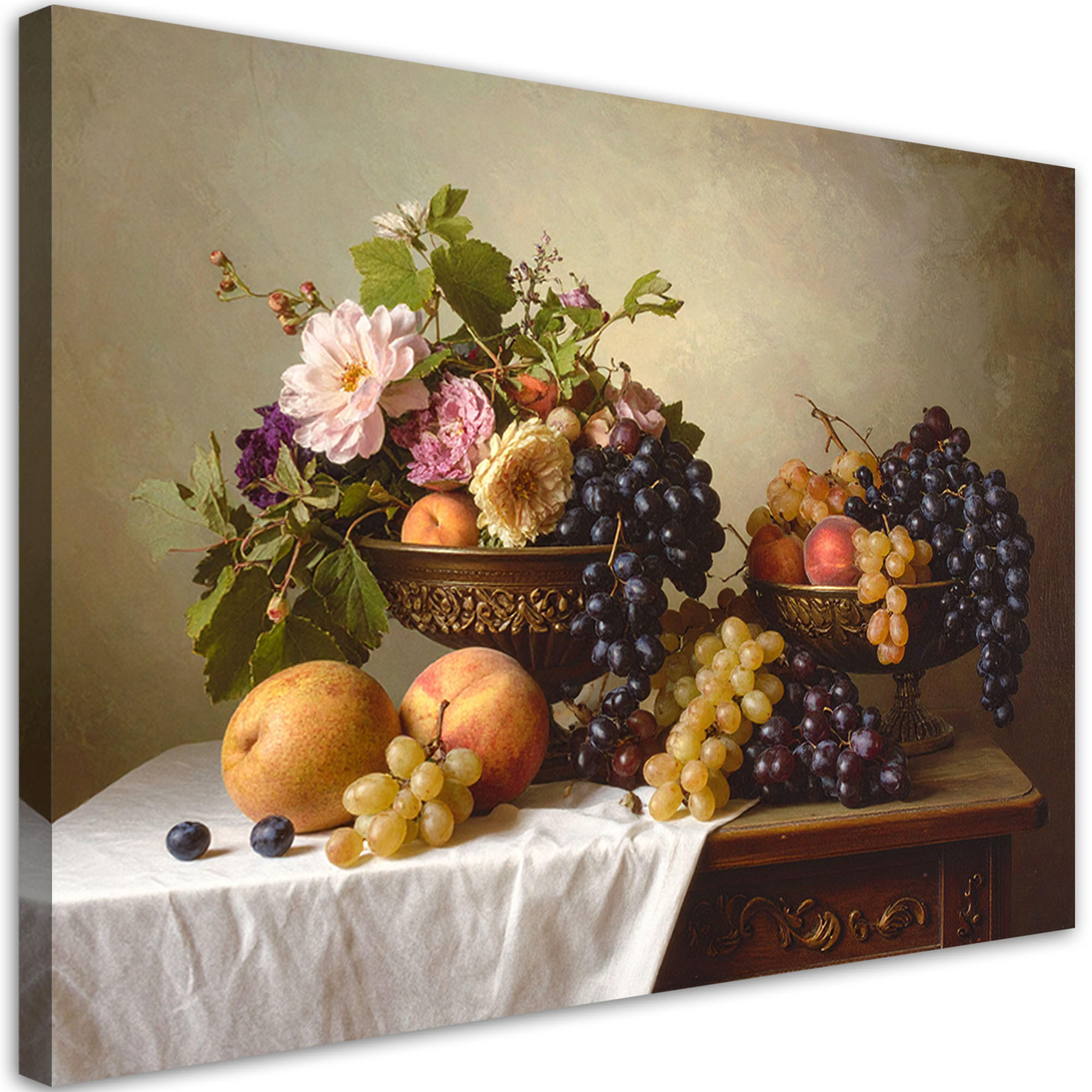 LEINWANDBILD Essen & Trinken 60x40cm - Braun, Textil (60/40cm) - Feeby