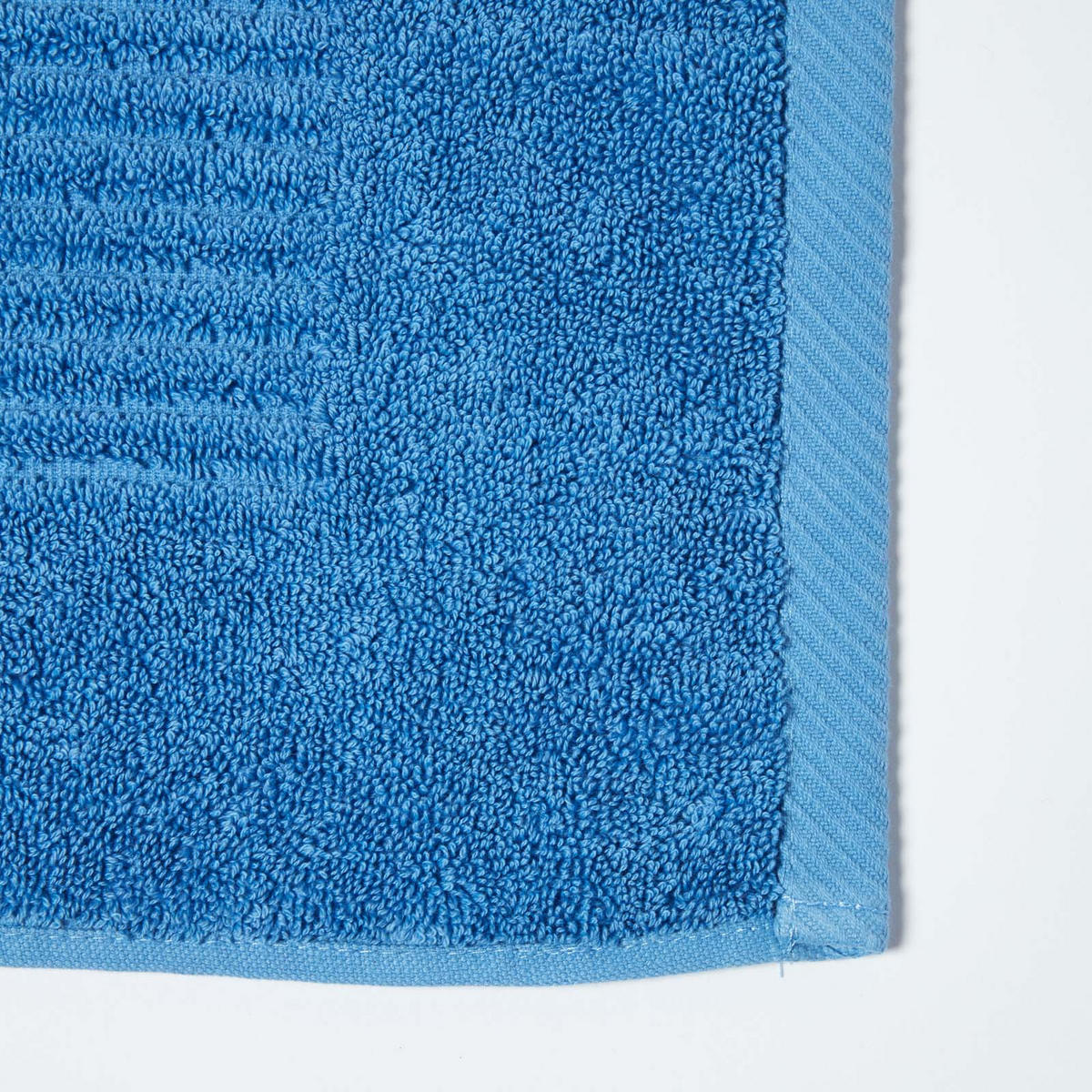 BADEMATTE Imperial 50/80 cm, Baumwolle - Blau, Textil (50/80cm) - Homescapes