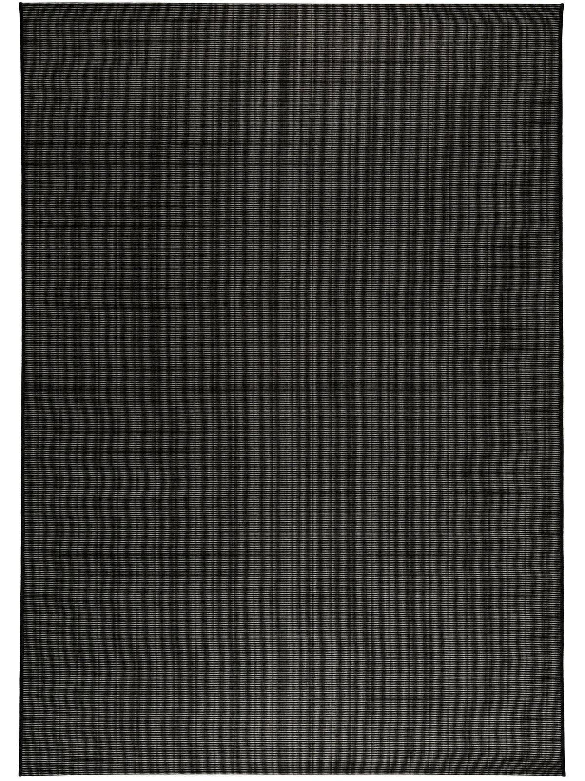 OUTDOORTEPPICH Metro Schwarz 120x170 cm - Schwarz, Textil (120/170cm) - benuta Nest