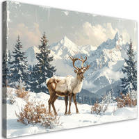 LEINWANDBILD Weihnachten 100x70cm - Weiß, Textil (100/70cm) - Feeby