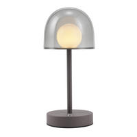 LED STOLNÍ LAMPA 12/12/27 cm - šedá, kov/plast (12/12/27cm) - ZMH