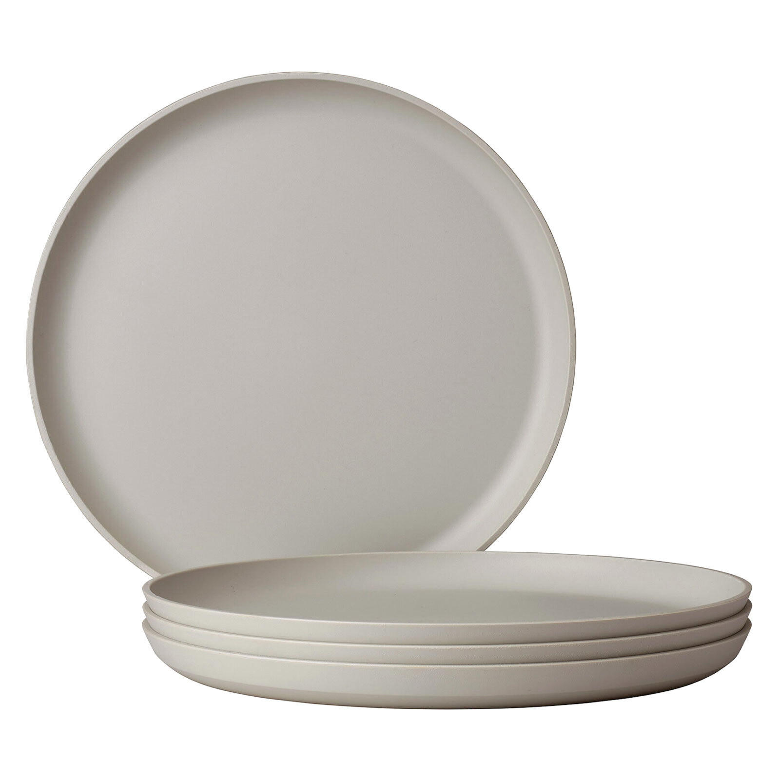 ESSTELLER Silueta Nordic White ø 26 cm 4er Set - Weiß, Kunststoff (26cm) - Mepal