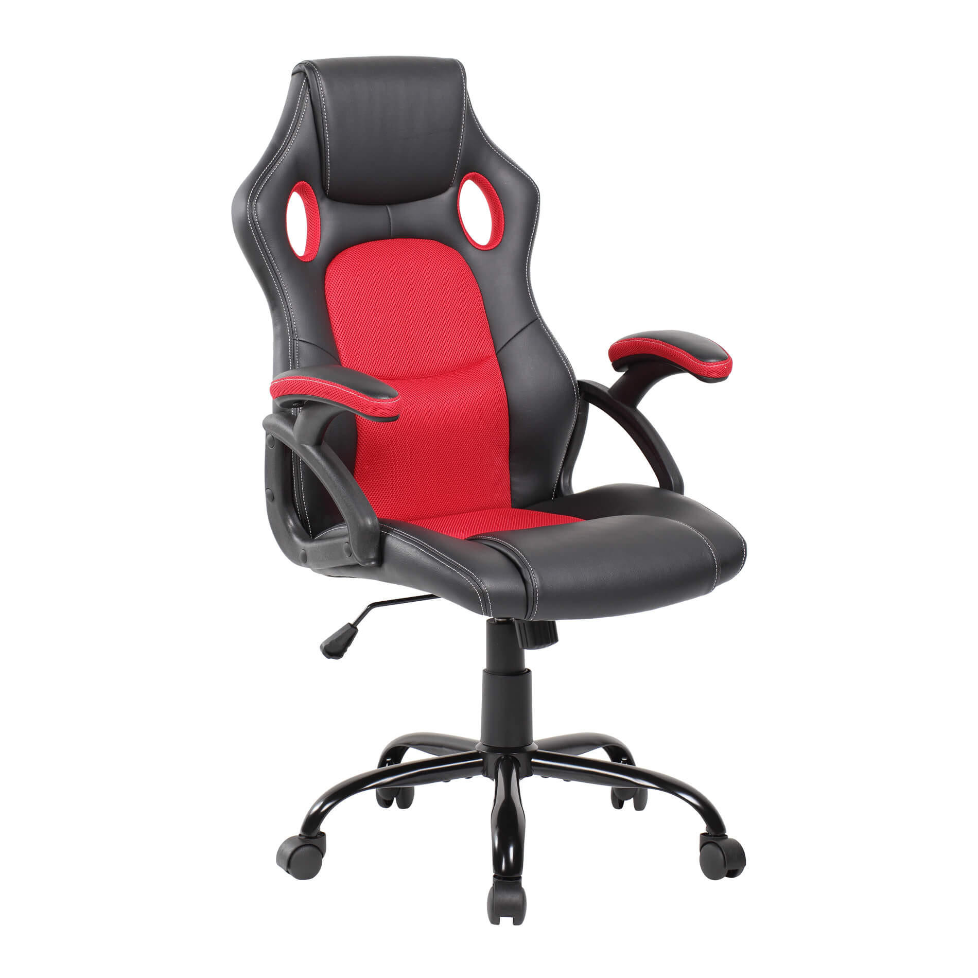 Mobili Rebecca Bürostuhl Rot, Schwarz 63x120x66 cm