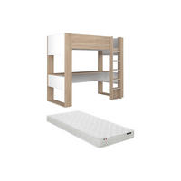 HOCHBETT - 1 -Sitzer - Holzspan - naturfarben hell, weiß - NOAH - Naturfarben, Holz (110/206cm) - Vente-Unique