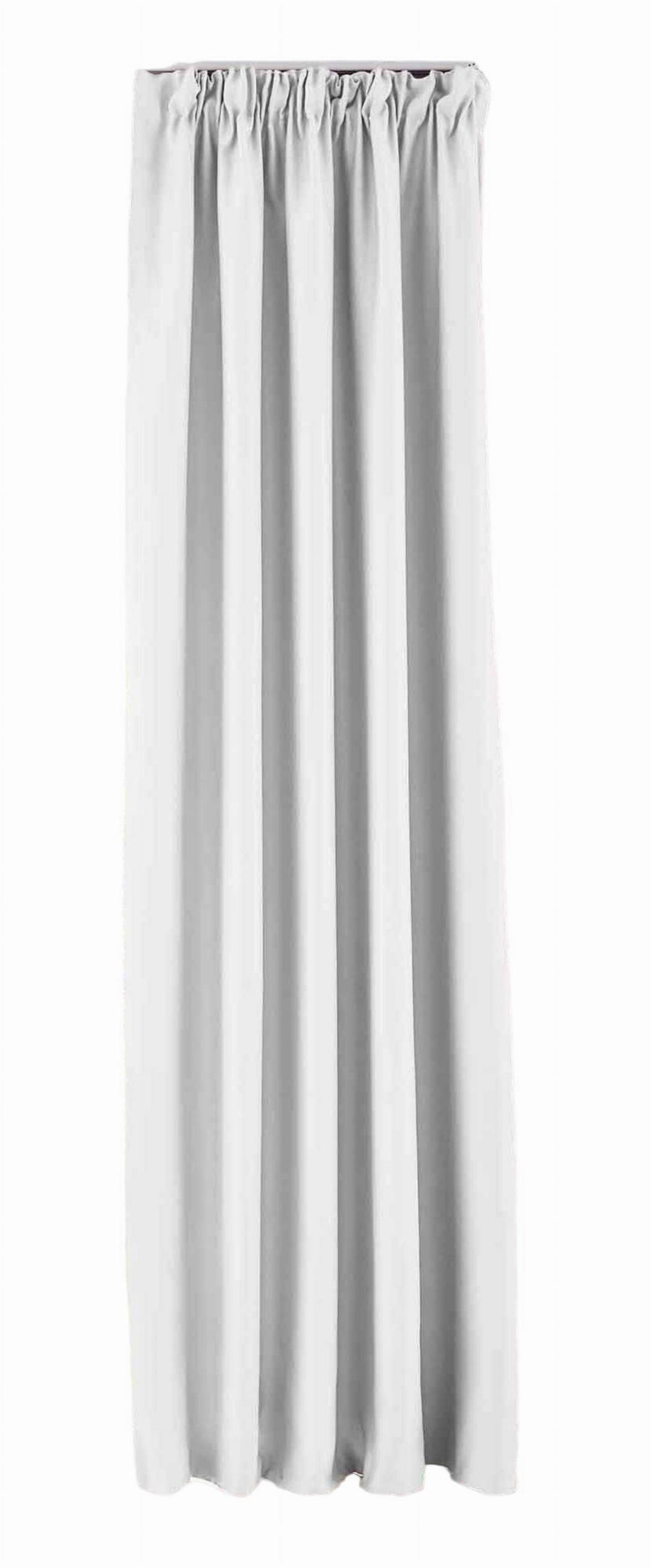 VORHANG »NewYork« HxB 225x140 cm Weiß - Weiß, Textil (140/225cm) - Gardinenbox