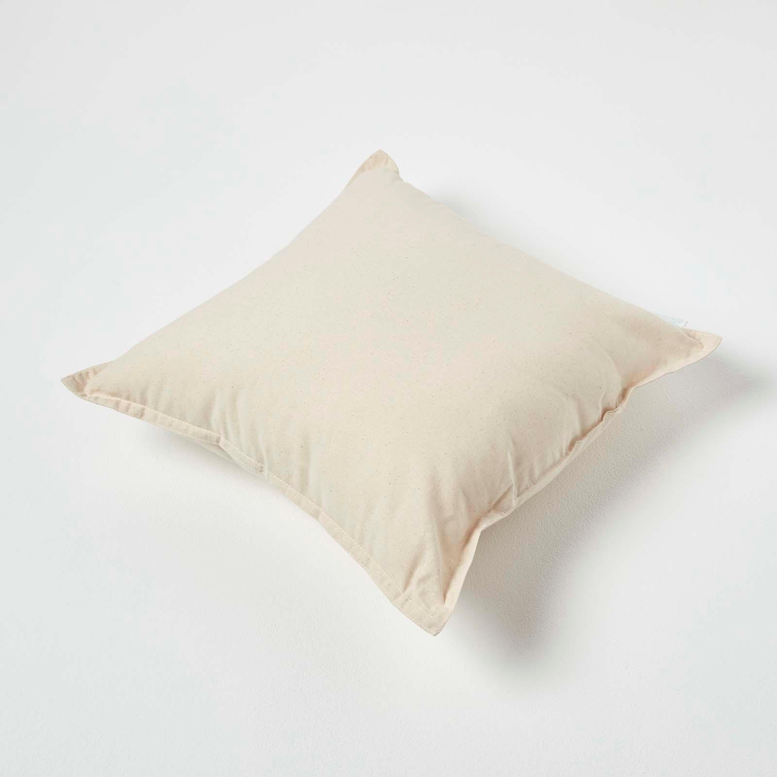 FÜLLKISSEN 40/40 cm – Bio-Baumwolle, Super-Mikrofaser-Füllung - Beige, Textil (40/40cm) - Homescapes