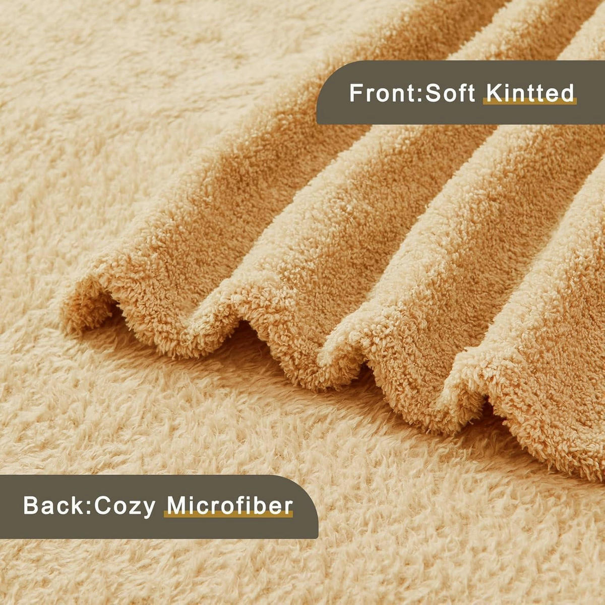KUSCHELDECKE Sherpa 200 x 230 cm Beige - Beige, Textil (200/230cm)