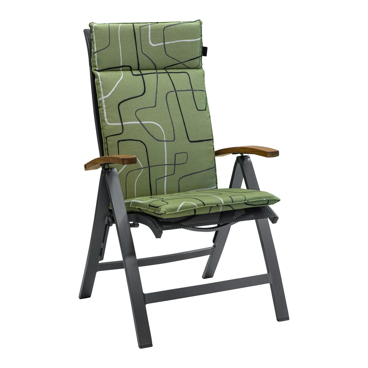 GARTENSTUHLKISSEN Joah 120/50 cm 4er-Set - Hellgrün, Textil (50/8/120cm) - Madison